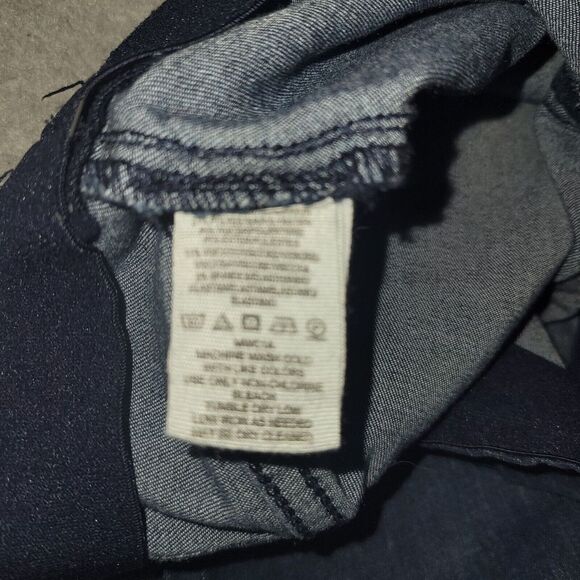 Free People We The Free Penny Pull On Stretch Flare Jeans DARK Blue Wash 28 R - Picture 6 of 10